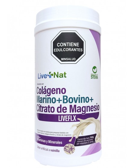 COLAGENO MARINO + BOVINO + CITRATO DE MAGNESIO X 700 GM