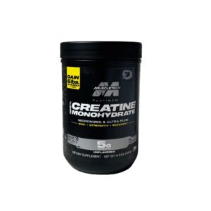 Creatina Monohidratada Platinum Muscletech 400g x 80 Servicios